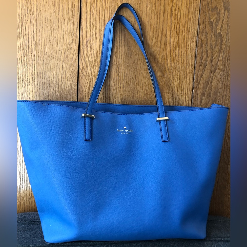 Kate Spade Cedar Street Harmony Royal Blue Leather Tote